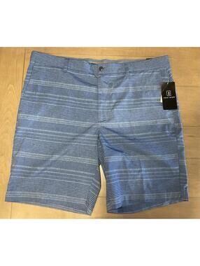 NWT PGA Tour Mens Blue Golf Shorts Size 38